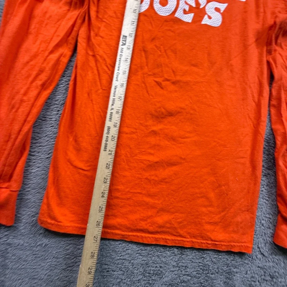 Trader Joe's Crew Employee Work Shirt NWOT Crew Neck Long Sleeve Uni S Orange